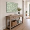 Willow Bough unframed canvas in entryway