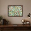 Fruit canvas wall art in espresso black frame
