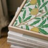 Fruit canvas wall art in floating frame close up view