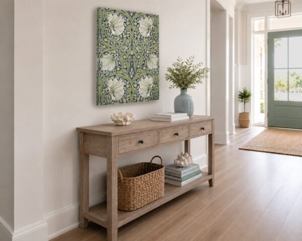 Pimpernel canvas side view in entryway